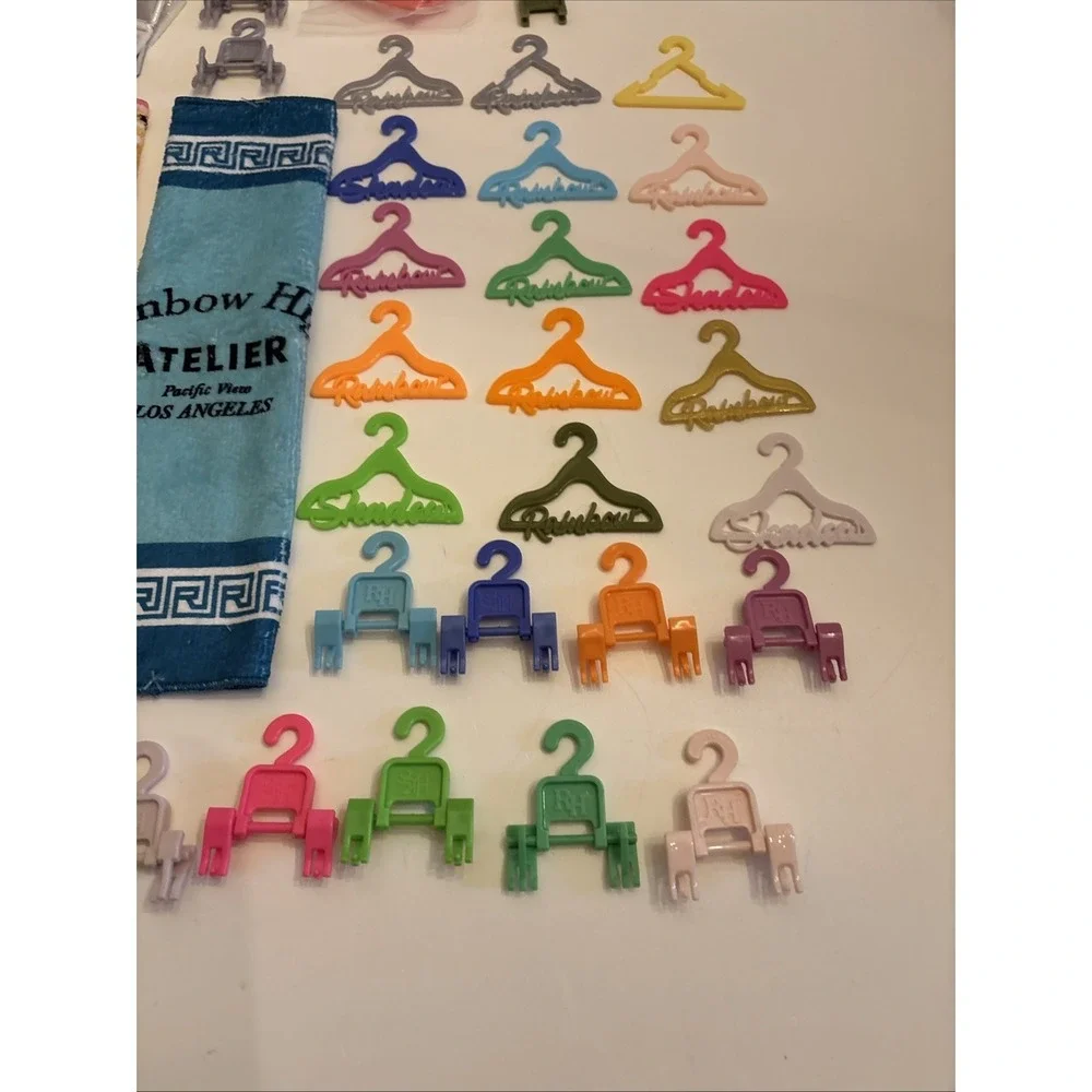 Rainbow High Accessory Lot Towels, Hangers, Makeup,‎ Computer, Phone, Ect New
